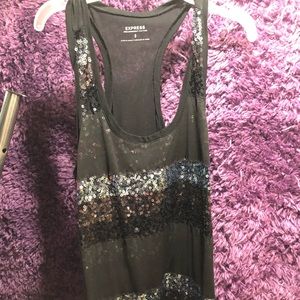 Express: Black Sequence Tank
